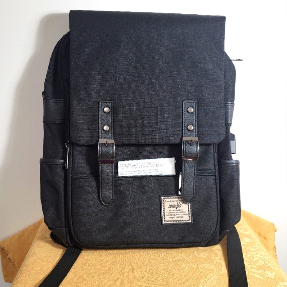 New In Bag black USB charging travel bag   #2553